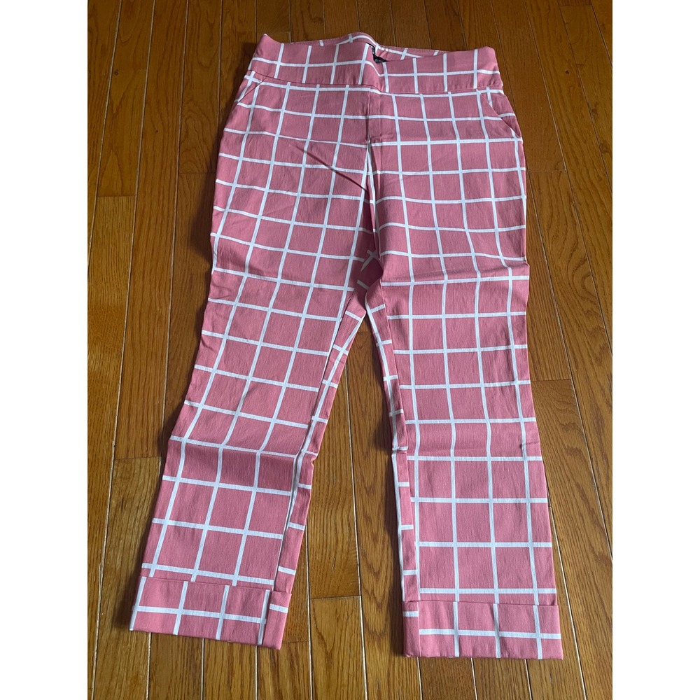 7th Avenue Design Studio New York & Co‎ Pants Womens Large Rayon Stretch Plaid